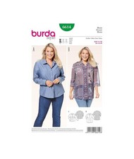 Patron Burda 6614 Chemisier du 44 au 56