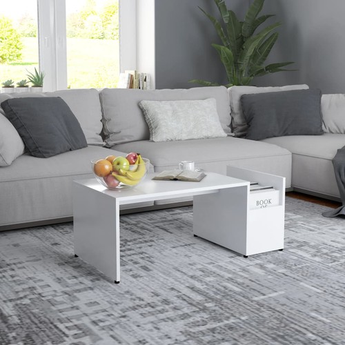 Table basse blanc aggloméré - table,
