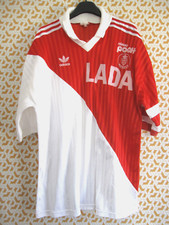 Maillot Adidas AS Monaco 1990 Lada Reseau Poch Vintage shirt football jersey - L