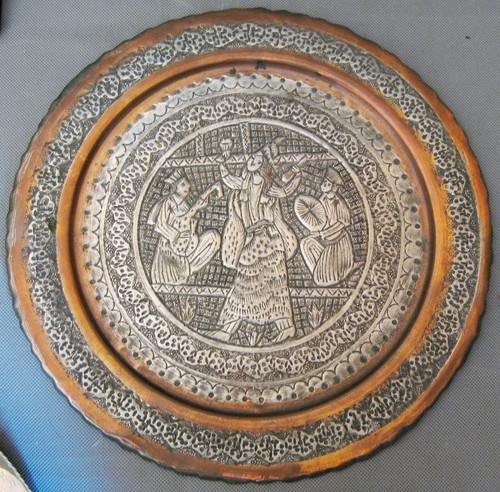 2864 plat cuivre étamé - plat, en