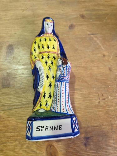 Ancienne statuette sainte - ancienne, anne