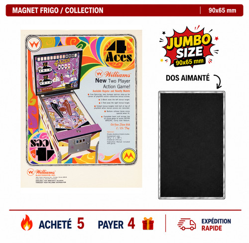 Magnet frigo aces 90x65 mm - 4,