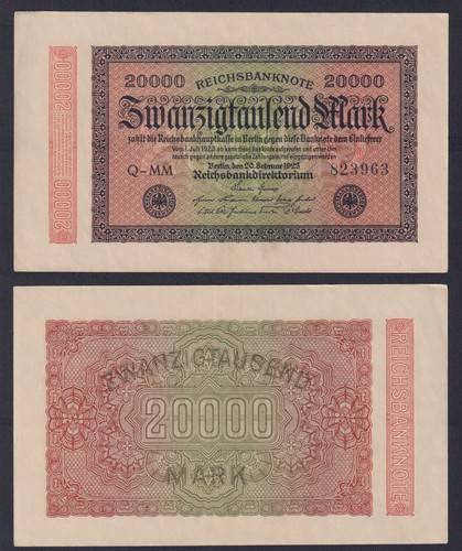 Billet allemagne 20000 mark - allemagne,
