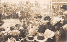 CPA MAROC CARTE PHOTO CASABLANCA VEGLIONE ORGANISE PAR LA VIGIE MAROCAINE N°1
