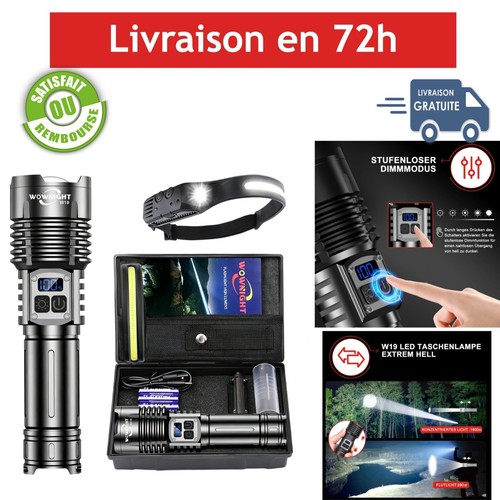 Lampe torche led rechargeable - lampe,