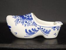 Vintage Sabot Porte- Cendre Céramique De Pauw Delft Porcelaine Décoration à Main