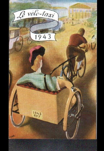 Velo taxi transport en 1943 - en,