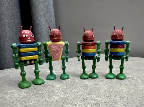 Lot vintage robots jouets - de, 4