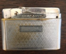 Briquet ancien - Silver match Livraison gratuite