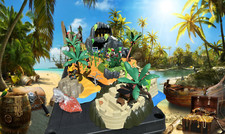 lot PLAYMOBIL 5134 Île Mystérieuse des Pirates + 4007 repaire des pirates