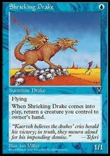 MRM ENGLISH Drak�n criard - Shrieking Drake MTG magic VIS