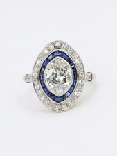 Bague marquise Art Déco