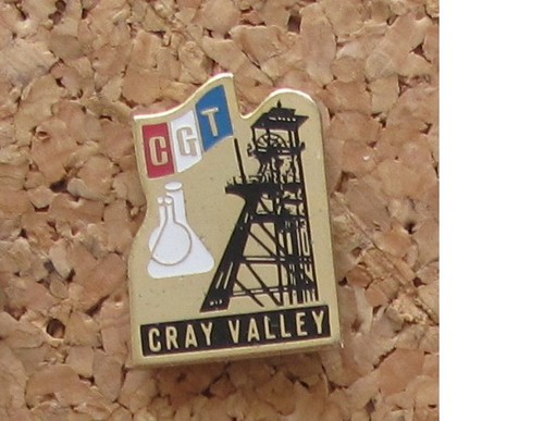 Pin mines charbon cgt - pin's,