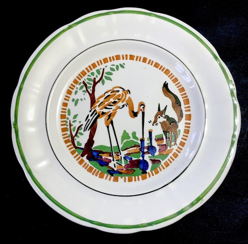 Rare assiette peinte - assiette, de