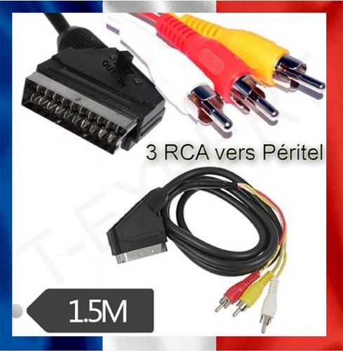 3 rca péritel phono - 1.5,