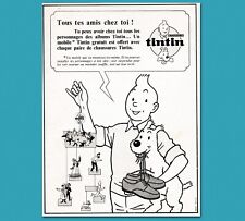 Chaussures Tintin, pub mobile Tintin offert avec l’achat d’une paire de chaussur