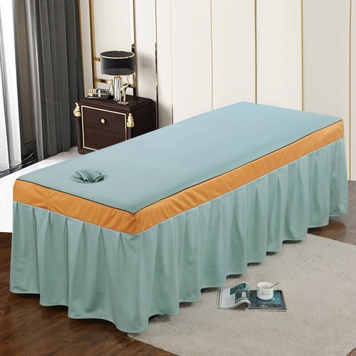 Coton massage table jupe - jupe, lit