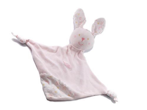 Doudou plat lapin rose - , poisson