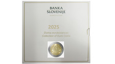 PREVENTE Coffret BU Euros Slovénie 2025 - 8 pièces 1 Cent à 2€ + 2€ Com