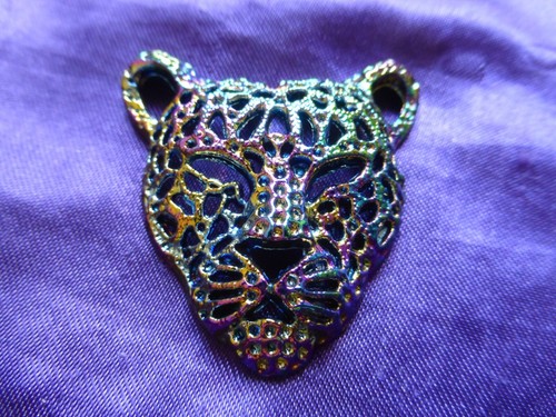 Pendentif panthère laiton - panthère, en