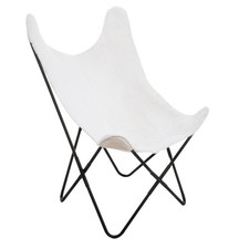 Fauteuil Imitation Fourrure "Oslo" 101cm Blanc