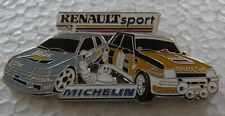 BEAU PIN'S VOITURE RENAULT RALLYES CLIO WILLIAMS DIAC R5 TURBO MICHELIN BIBENDUM