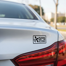 Kit 4 Autocollants Décalcomanies Alarme Satellite GPS Antivol Moto Auto Scooter