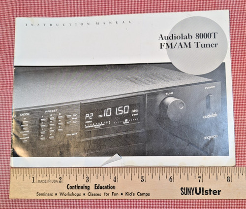Vintage manual audiolab 8000t - vintage,