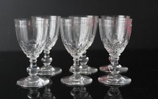 6 verres en cristal de