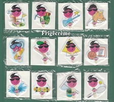 Frigécrème, 12 autocollants en reliefs les sports