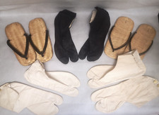 JAPON SETTA ( tongs japonaises)2 paires chaussures et 3 de chaussettes typiques