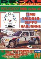 DECAL PEUGEOT 205 TURBO 16 T