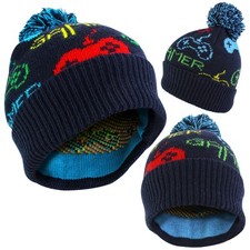 Bonnet à pompon de jeu pour garçons pour l'hiver