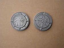 PLAYMOBIL : pièce couleur argent éffigie lion  de l'île mystérieuse des pirates