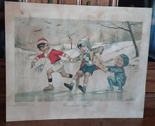 GRANDE GRAVURE G. BOURET-UNE SITUATION DIFFICILE-LES FABRIQUES FRANCAISES NEVERS