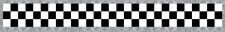 BANDE A DAMIERS 55cmX6cm AUTO MOTO RESERVOIR CASQUE AUTOCOLLANT STICKER (BA155)