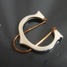 Authentique pince à billets Cartier vintage en argent sterling #3385