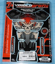 protège réservoir moto MOTOGRAFIX " Squelette " Yamaha Honda Kawasaki neuf