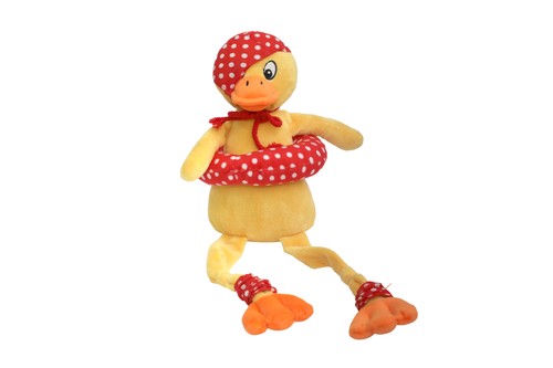 Doudou peluche canard jaune - peluche,