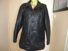 VESTE SCHOTT VINTAGE 70/80's CUIR NOIR, TAILLE 44 (L)