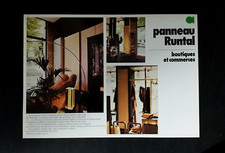 flyer  ACOVA  panneau RUNTAL boutiques et commerces - 1976