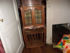 Petite vitrine bibliothèque Louis XV du XIXème, en noyer.