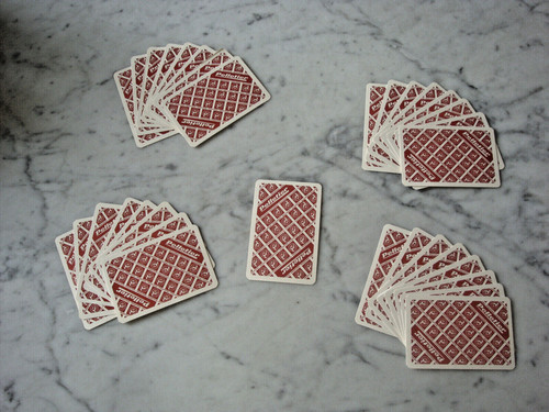 Ancien jeu cartes - jeu, de