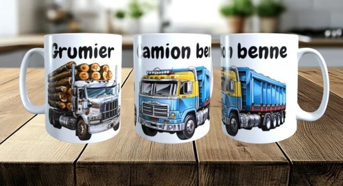 Mug passionné camion - mug, passionné,