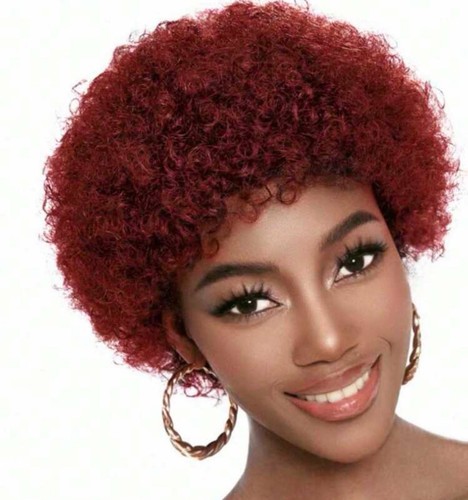 Perruque rouge cheveux naturel - perruque,