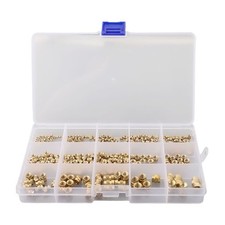 300 X Threaded Inserts M2/M2.5/M3/M4 / M5 M6 Insert Écrous Laiton Fileté Bague