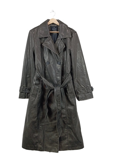 Stradivarius manteau cuir - en,
