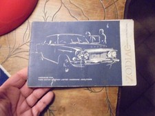Ancien Manuel Conduite Entretien ZODIAC Ford Motors Company 1962