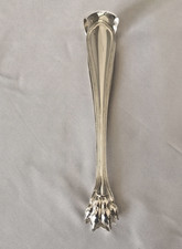 CHRISTOFLE grande pince à sucre patte de lion modèle filet monogrammée