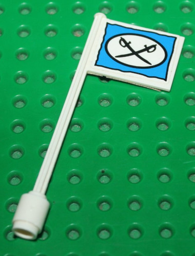 Drapeau lego western white - drapeau,